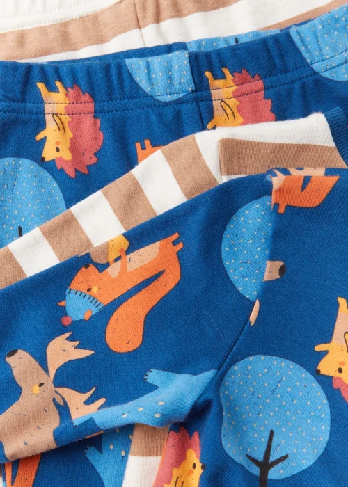 Boys 2 Pack Woodland Animal Pyjama Sets (9mths-5yrs) - Age 9 - 12 Months Image 2