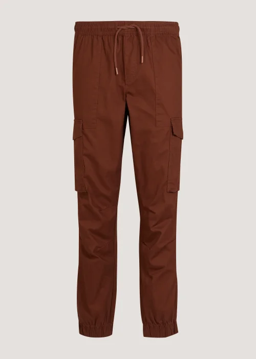 Red Cuffed Slim Fit Cargo Trousers - Extra small Image 5