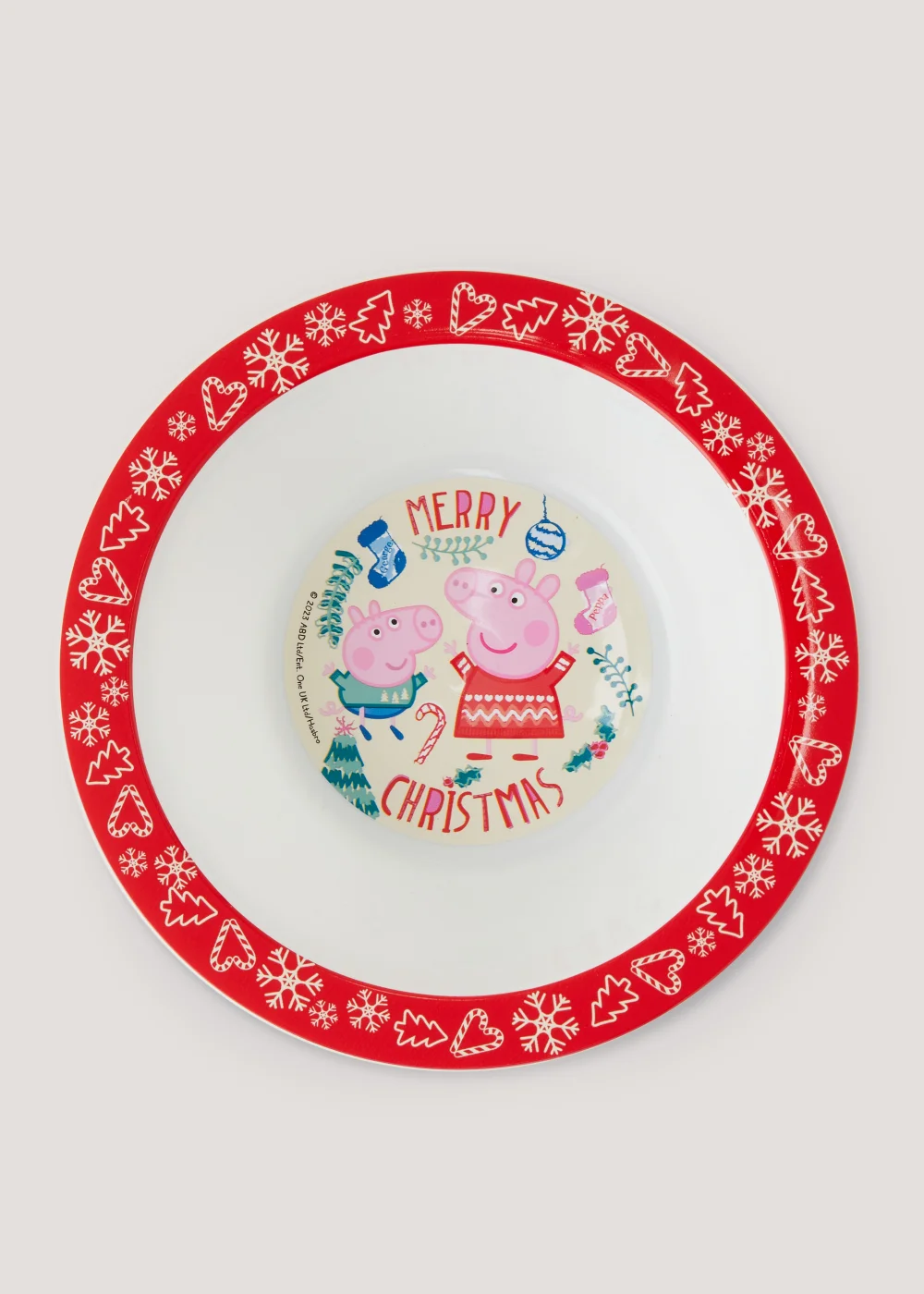 Kids Christmas Peppa Pig Bowl (16cm x 4cm) Image 1