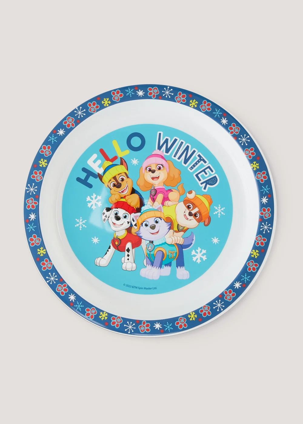 Kids Paw Patrol Christmas Plate (21cm) Image 1