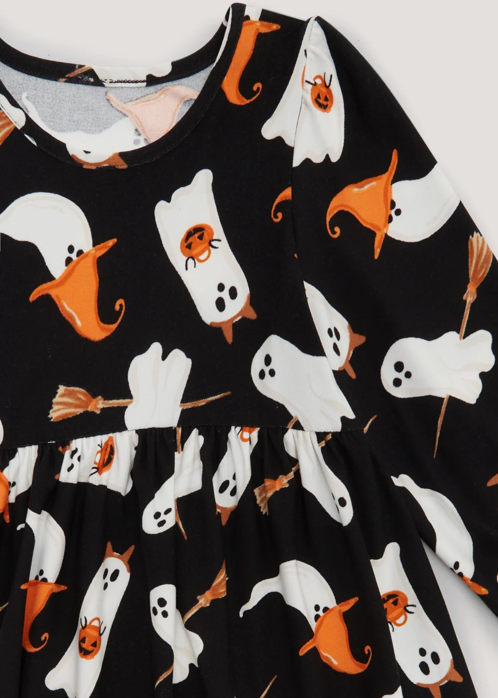 Kids Black Halloween Soft Touch Dress (9mths-6yrs) - 1-1.5 Yrs Image 2