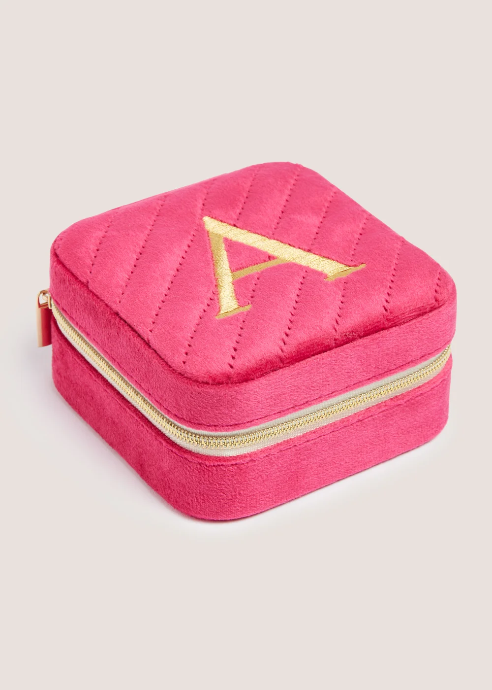 Pink Alphabet Jewellery Box (9.5cm x 9.5cm x 4.5cm) - S Image 2