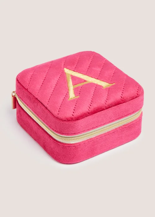 Pink Alphabet Jewellery Box (9.5cm x 9.5cm x 4.5cm) - S Image 2