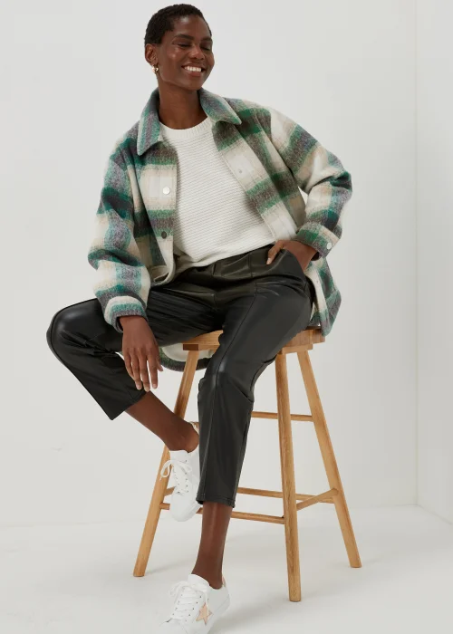 Cream Chenille Crewneck Top - Small Image 4