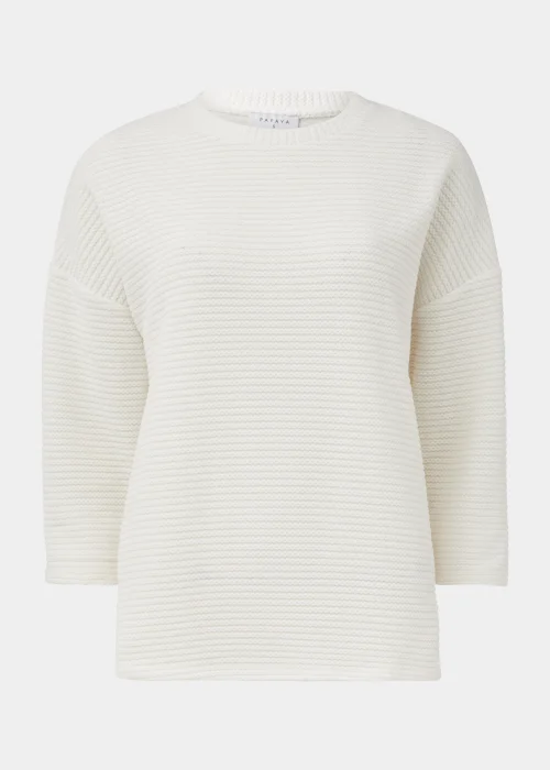 Cream Chenille Crewneck Top - Small Image 5