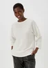 Cream Chenille Crewneck Top - Small Image 1