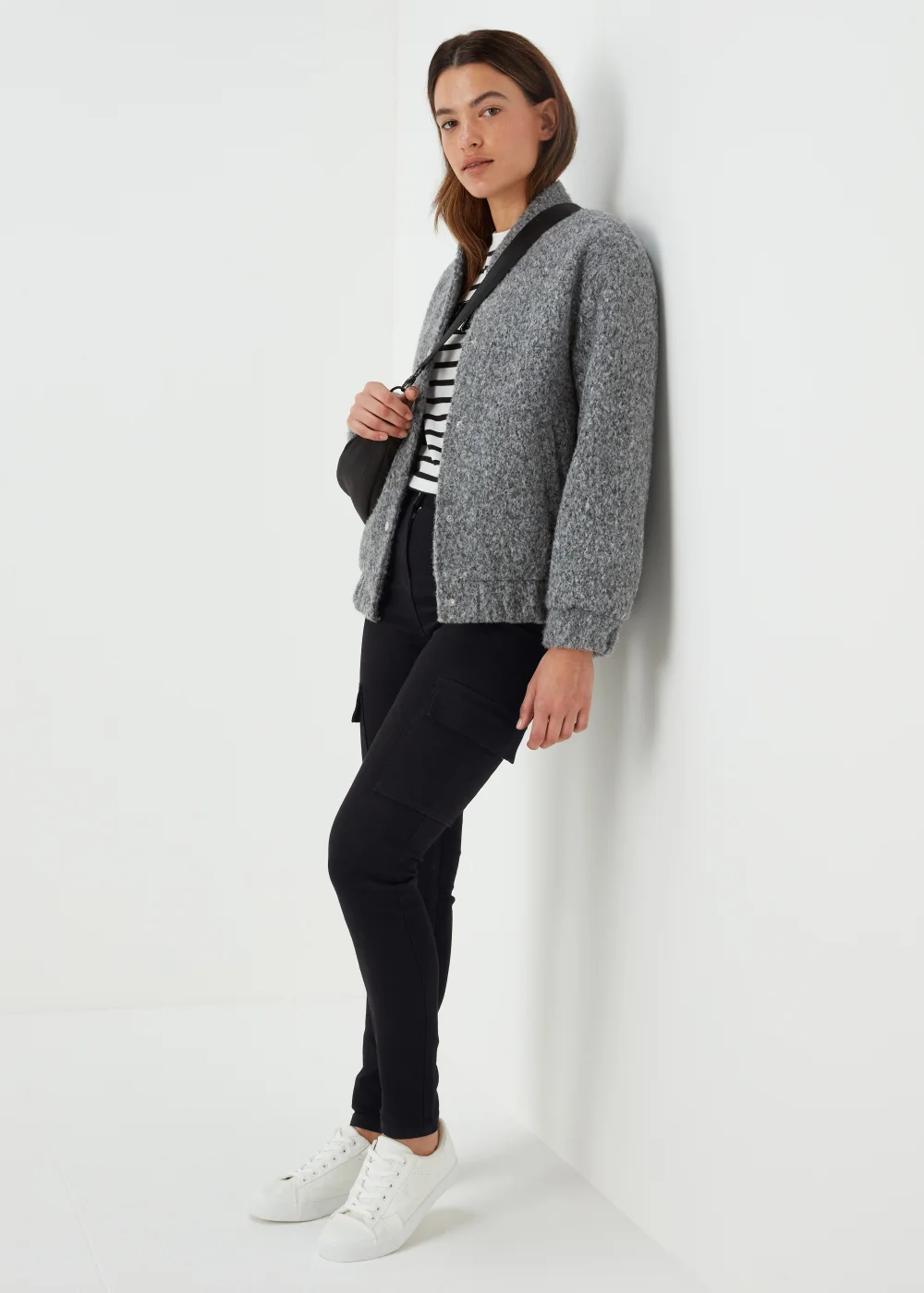 Black Cargo Skinny Jeans - 8/L29 Image 4