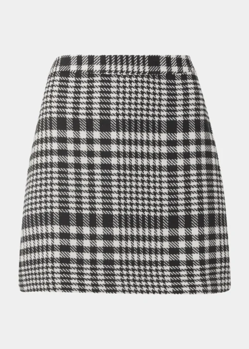 Black Check A-Line Skirt - 8 Image 5