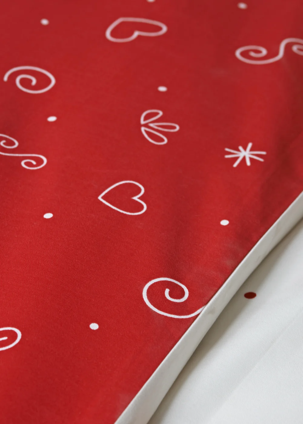 White & Red Gingerbread People Duvet Cover - Single Image 2