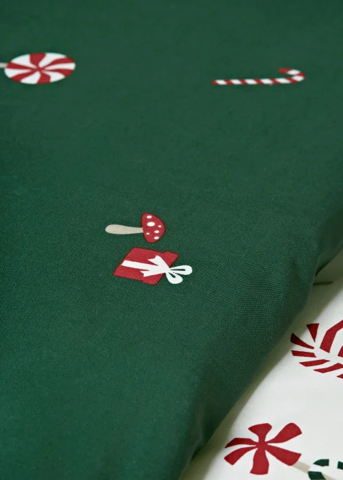 Cream Christmas Gonk Print Duvet Cover - Single Image 3