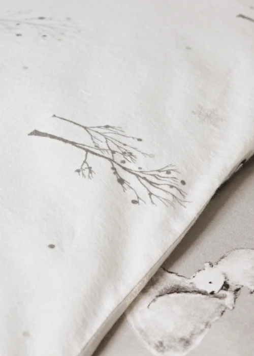 Grey Arctic Animal Brushed Cotton Duvet Cover - Single Image 3