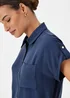 Et Vous Navy Utility Shirt - Size 8 Image 3