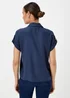 Et Vous Navy Utility Shirt - Size 8 Image 2
