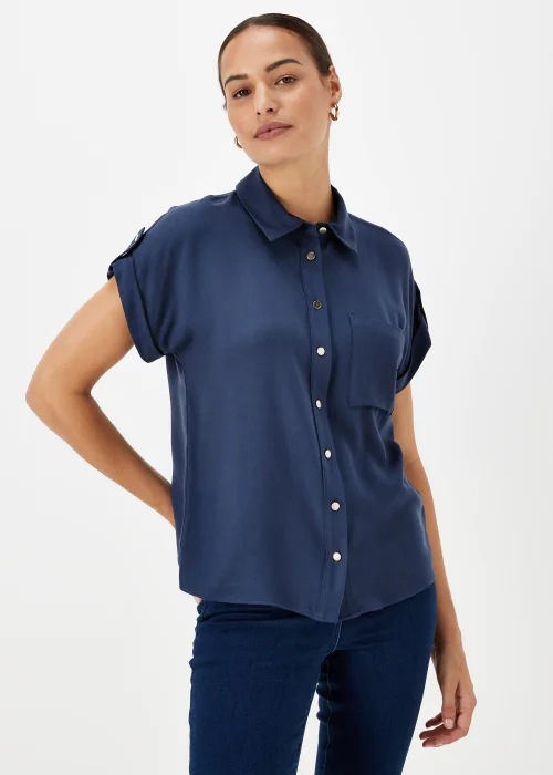 Et Vous Navy Utility Shirt - Size 8 Image 1