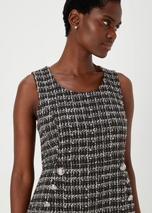 Et Vous Black Textured Tunic Slip Dress - 8 Image 3