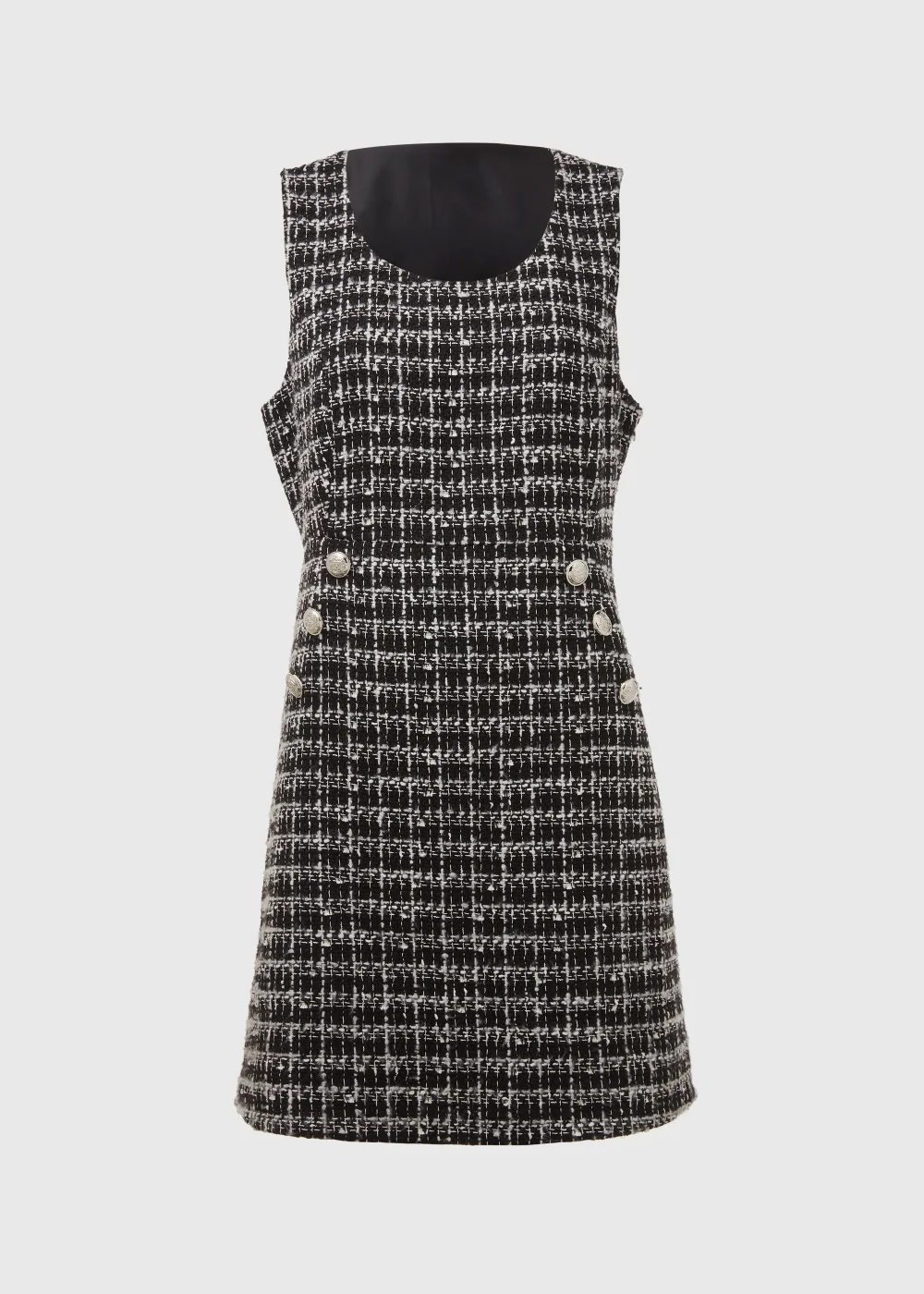 Et Vous Black Textured Tunic Slip Dress - 8 Image 5