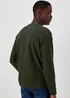 Khaki Essential Crew Neck Long Sleeve T-Shirt - Small Image 2