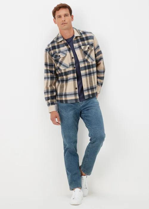 Navy Crew Neck Long Sleeve T-Shirt - Small Image 4