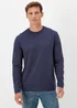 Navy Crew Neck Long Sleeve T-Shirt - Small Image 1