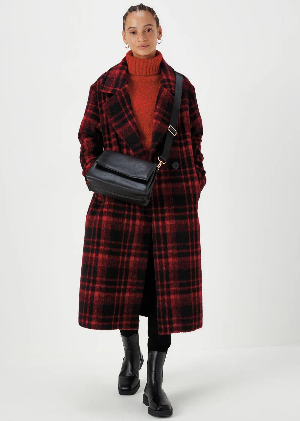 Red Check Overcoat - 8 Image 4