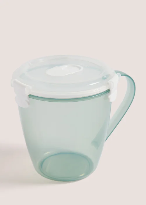 Green Plastic Soup Mug (12cm x 12.5cm) Image 1