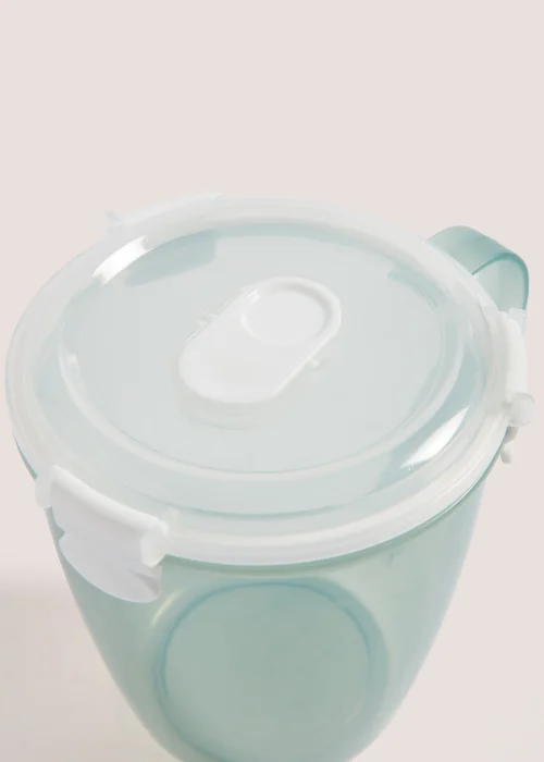 Green Plastic Soup Mug (12cm x 12.5cm) Image 2