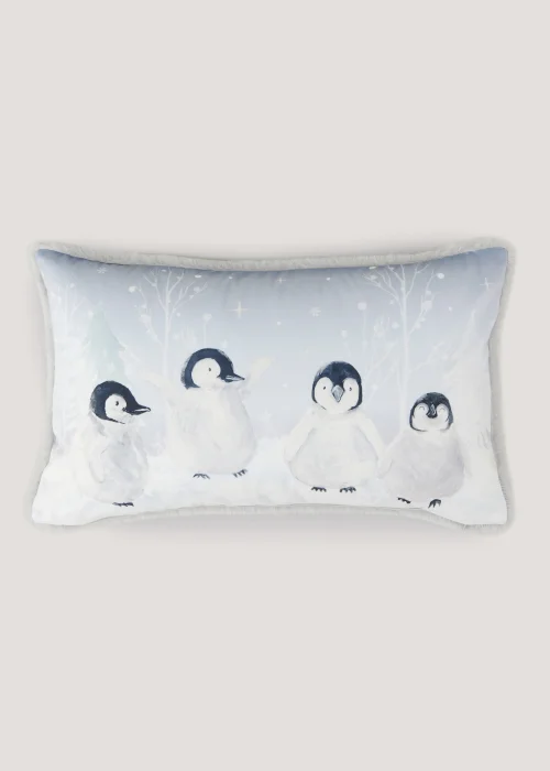 Snow Penguin Cushion (30cm x 50cm) Image 1