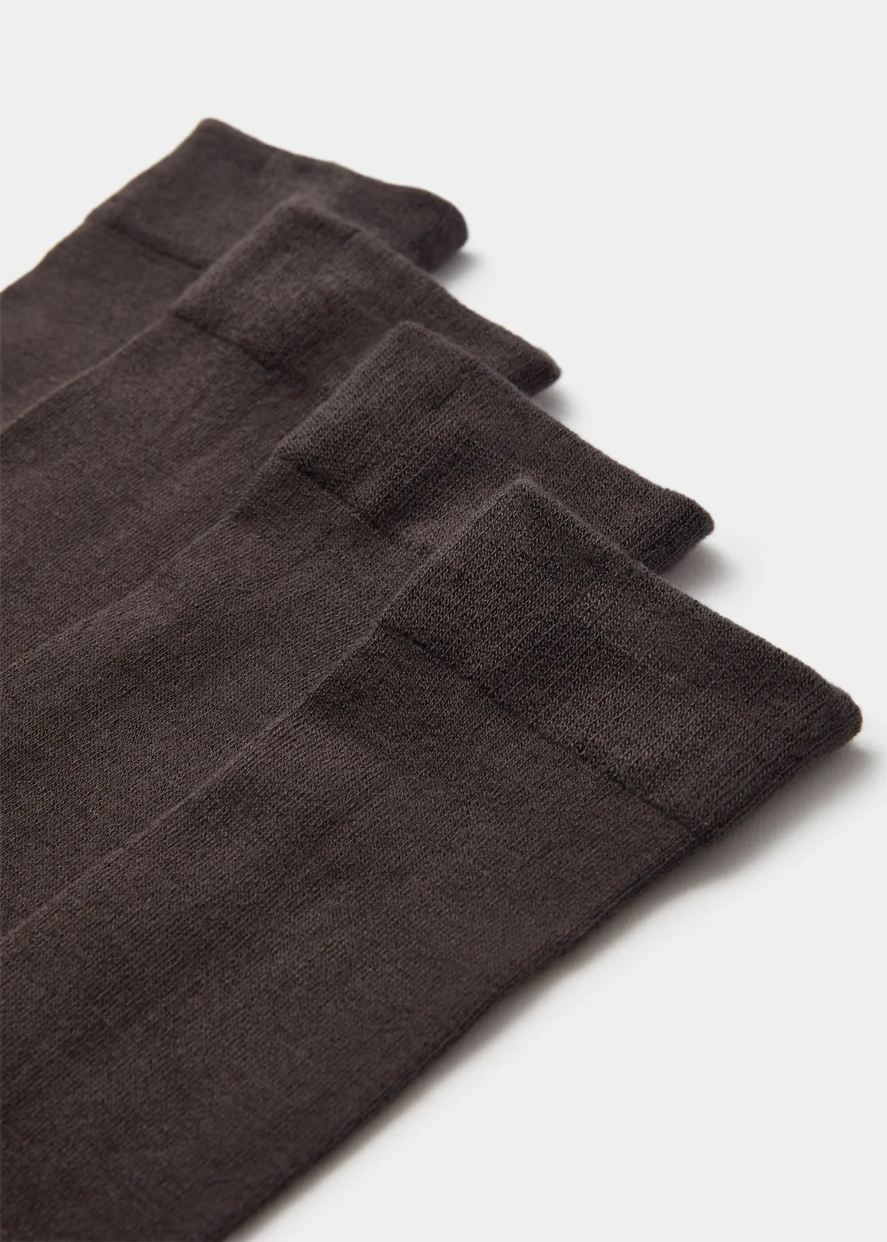 2 Pack Grey Knee High Socks - One Size Image 2