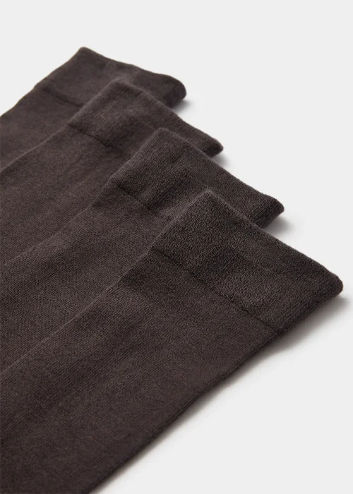 2 Pack Grey Knee High Socks - One Size Image 2