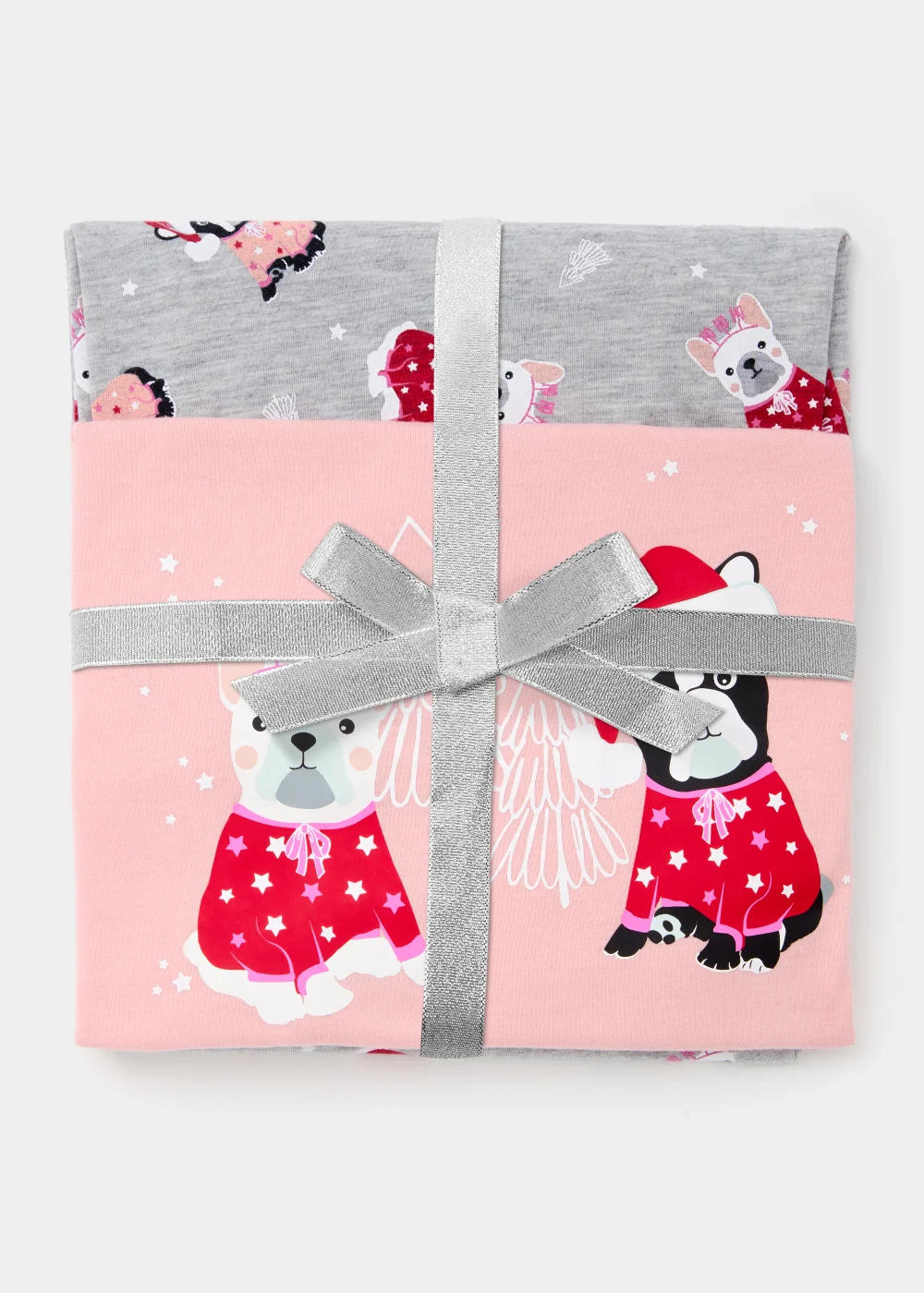 Pink Bulldog Print Jersey Pyjama Set - Extra small Image 4