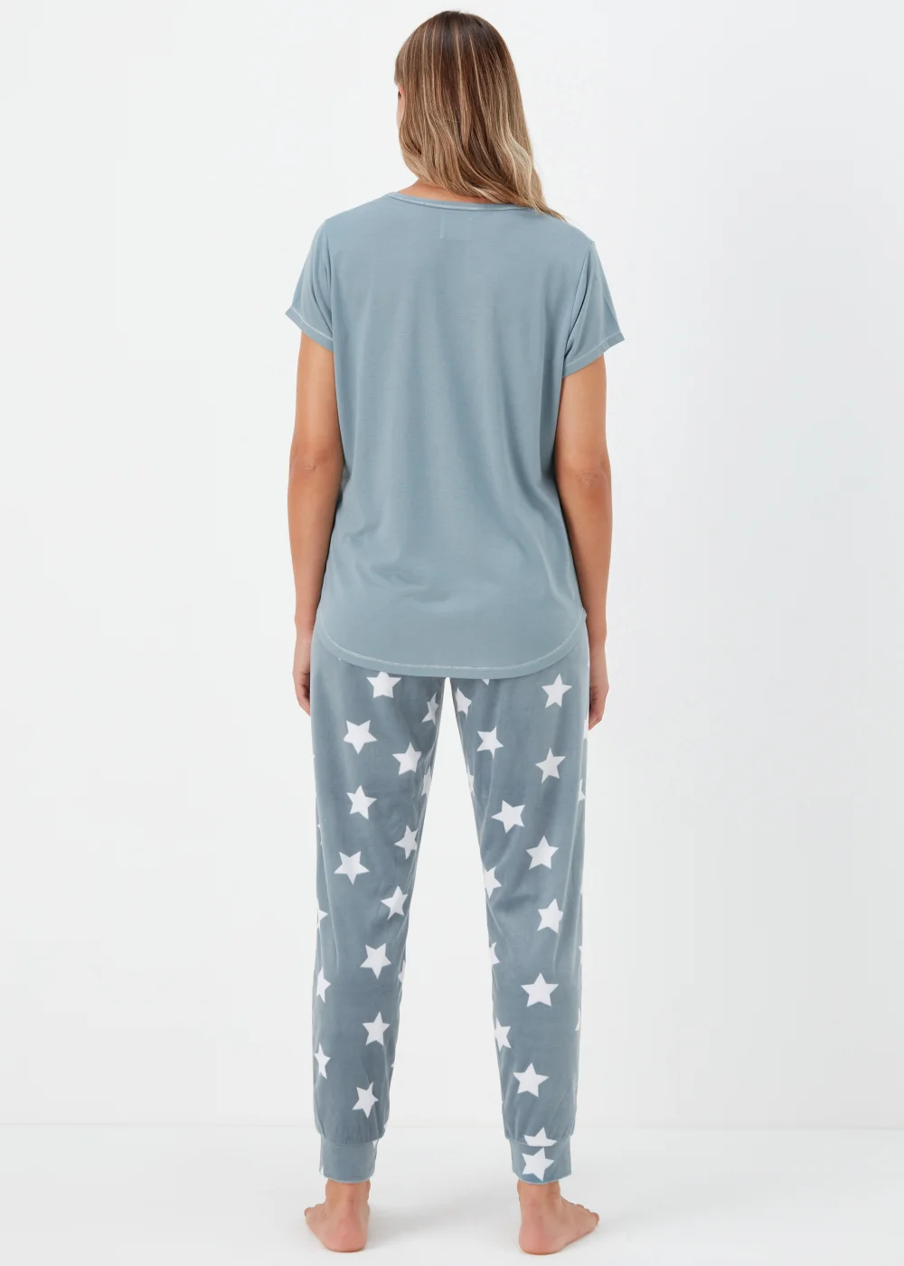 Aqua Shine Bright Fleece Pyjama Set - Extra small Image 2