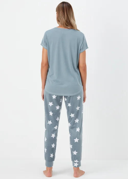 Aqua Shine Bright Fleece Pyjama Set - Extra small Image 2