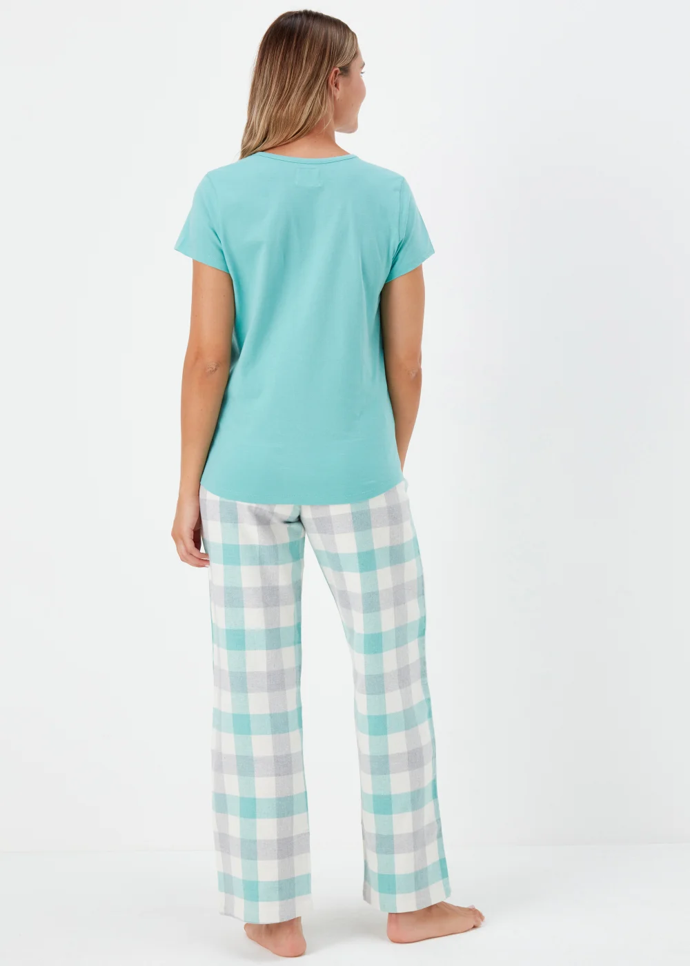 Aqua Duvet Days Check Bundle Pyjama Set - Extra small Image 2