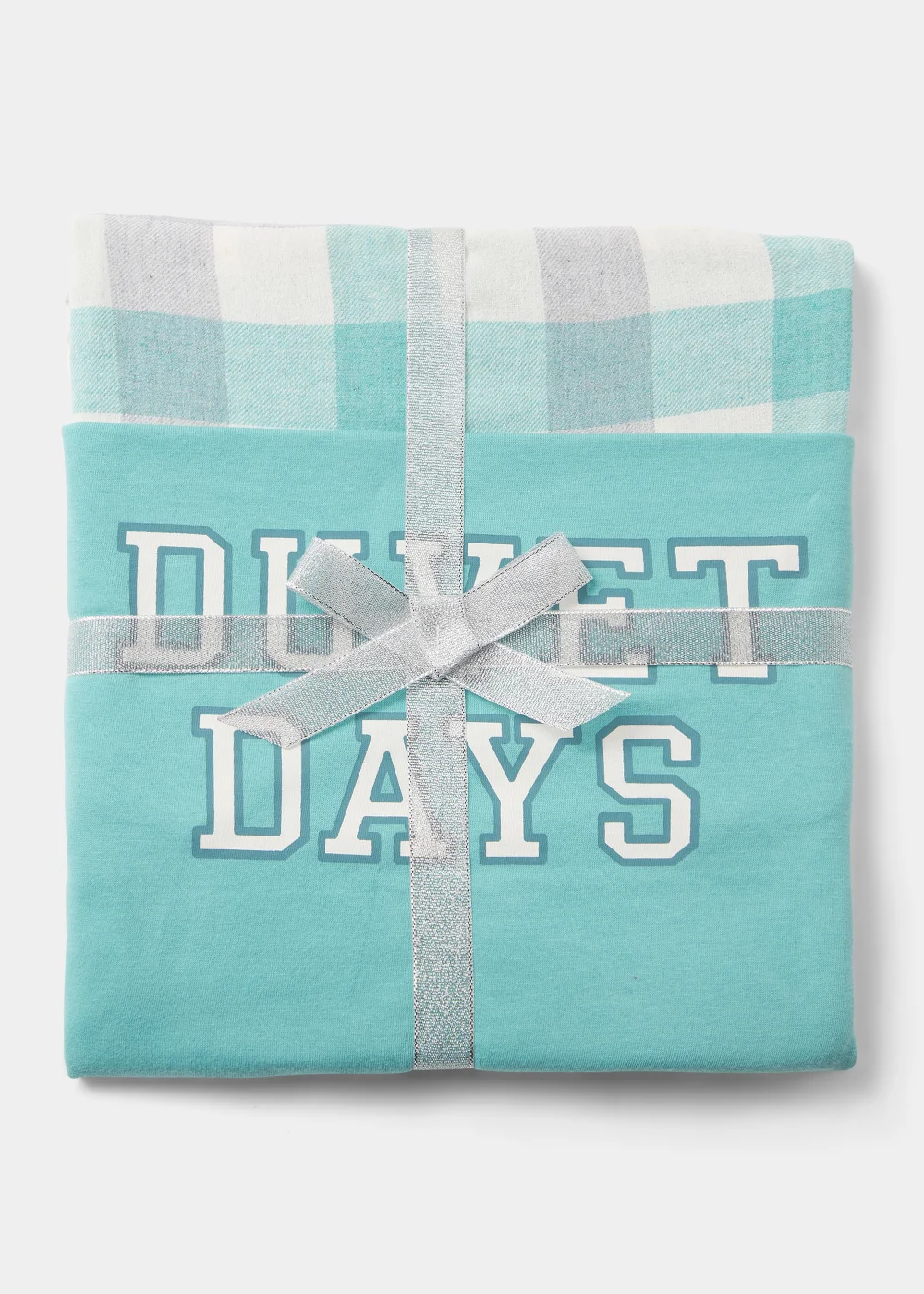 Aqua Duvet Days Check Bundle Pyjama Set - Extra small Image 4