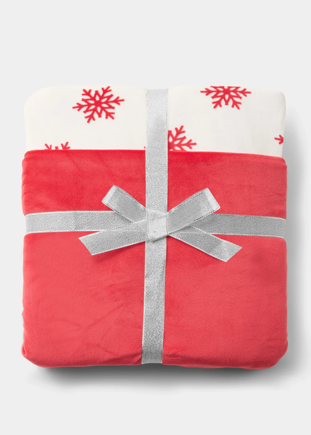 Red Snowflake Fleece Bundle Pyjama Set - Extra small Image 4