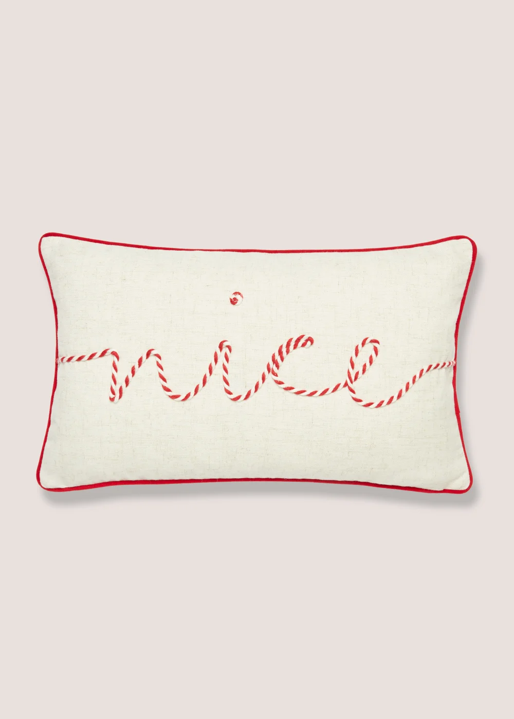 Naughty or Nice Christmas Cushion (30cm x 50cm) Image 2