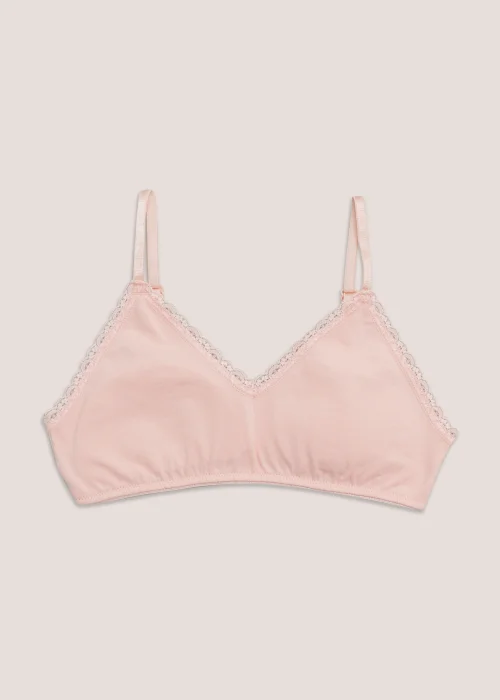 Girls Pink Padded Crop Top (8-13yrs) - Age 8 - 9 Years Image 1