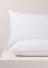 White Brushed Cotton Pillowcase Pair - One Size Image 1
