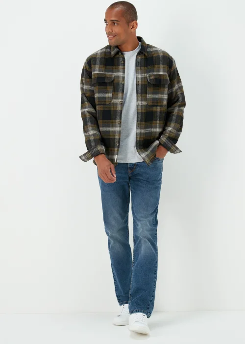 Mid Wash Straight Fit Jeans - 30 Waist Regular Image 4