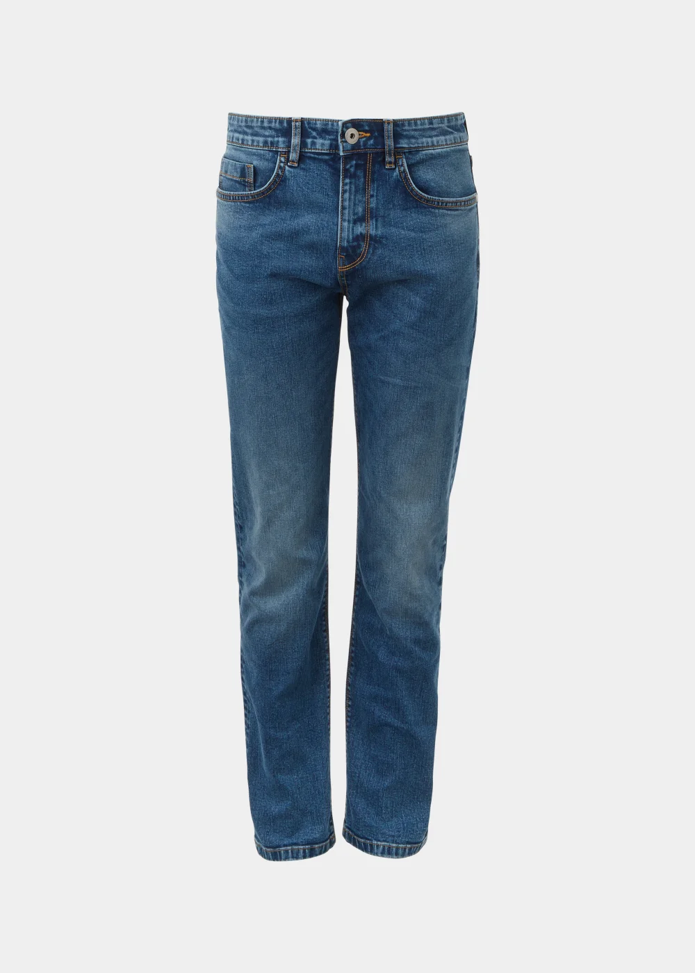 Mid Wash Straight Fit Jeans - 30 Waist Regular Image 5