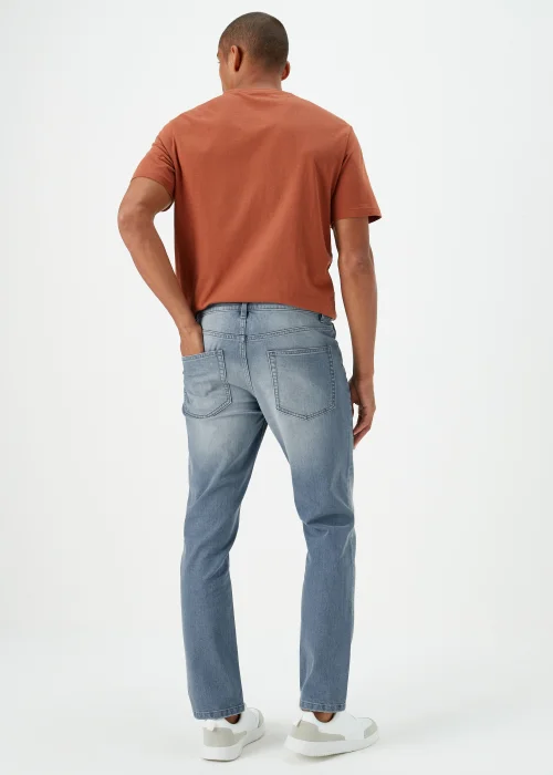 Grey Wash Slim Fit Jeans - 30 Waist Regular Image 2