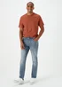 Grey Wash Slim Fit Jeans - 30 Waist Regular Image 1