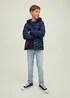 Jack & Jones Junior Navy Hooded Puffer Jacket (6-16yrs) - Age 8 Years Image 1