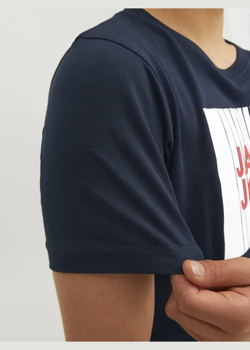 Jack & Jones Kids Navy Logo T-Shirt (6-16yrs) - 6 Yrs Image 4
