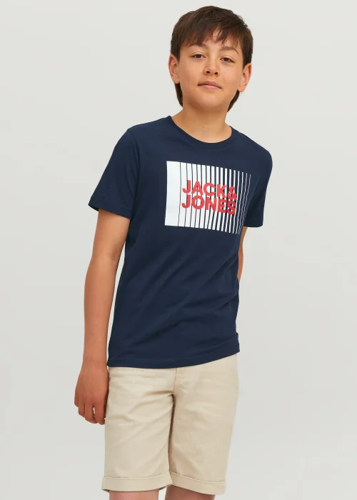 Jack & Jones Kids Navy Logo T-Shirt (6-16yrs) - 6 Yrs Image 1