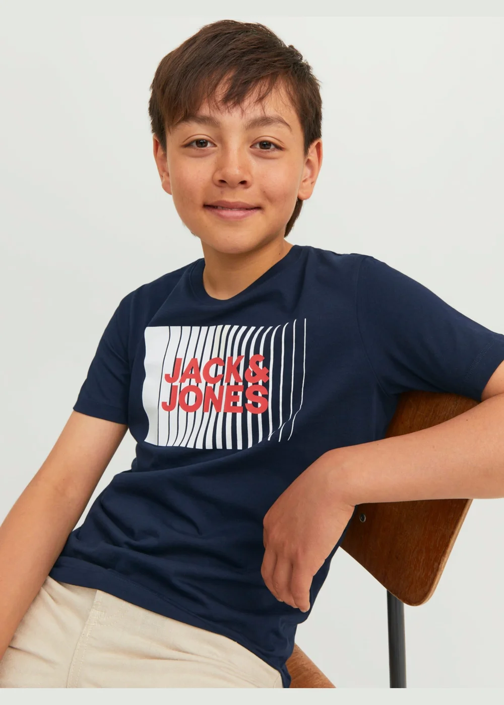 Jack & Jones Kids Navy Logo T-Shirt (6-16yrs) - 6 Yrs Image 2