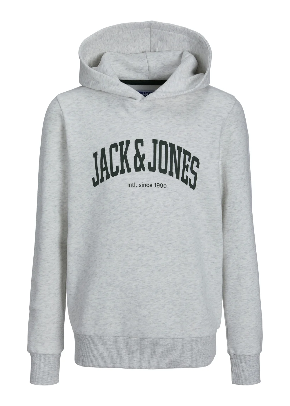 Jack & Jones Junior Grey Print Logo Hoodie (6-16yrs) - Age 6 Years Image 3