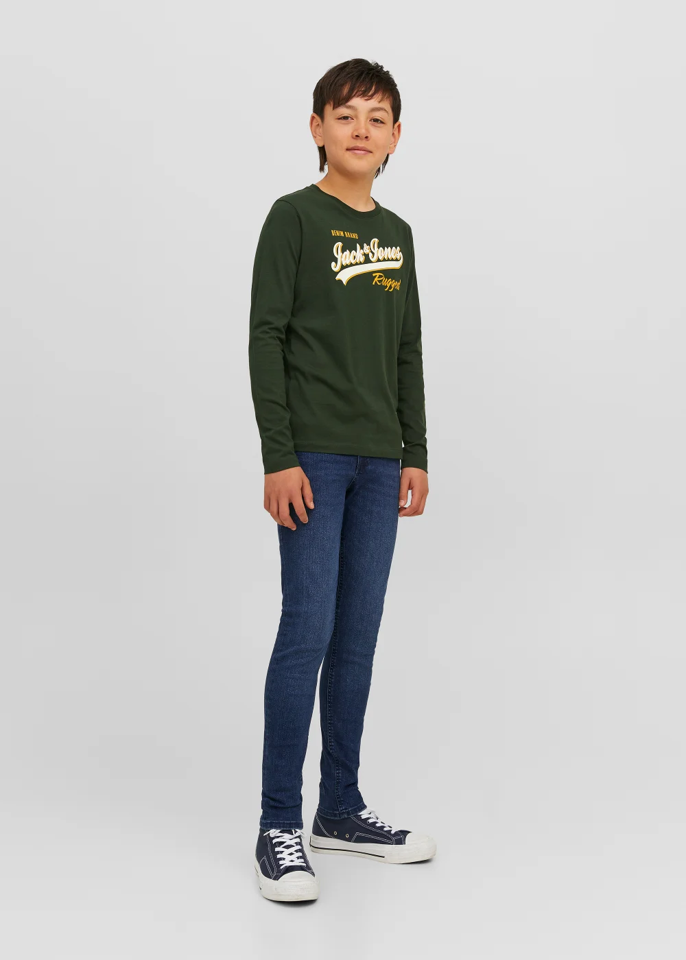 Jack & Jones Junior Blue Liam Originals Skinny Fit Jeans (6-16yrs) - Age 6 Years Image 1