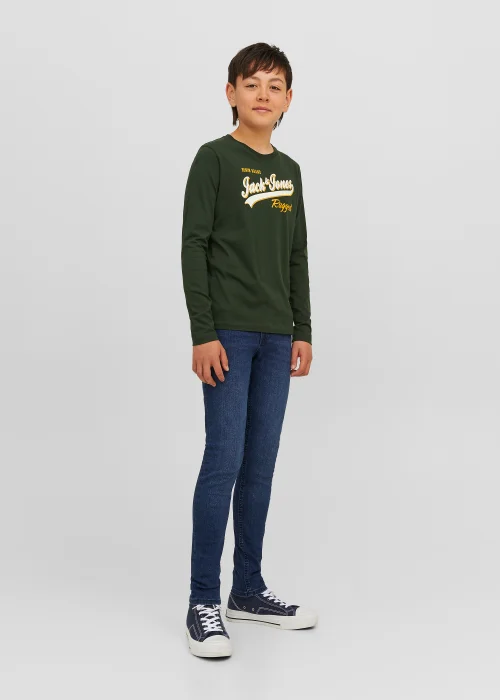 Jack & Jones Junior Blue Liam Originals Skinny Fit Jeans (6-16yrs) - Age 6 Years Image 1