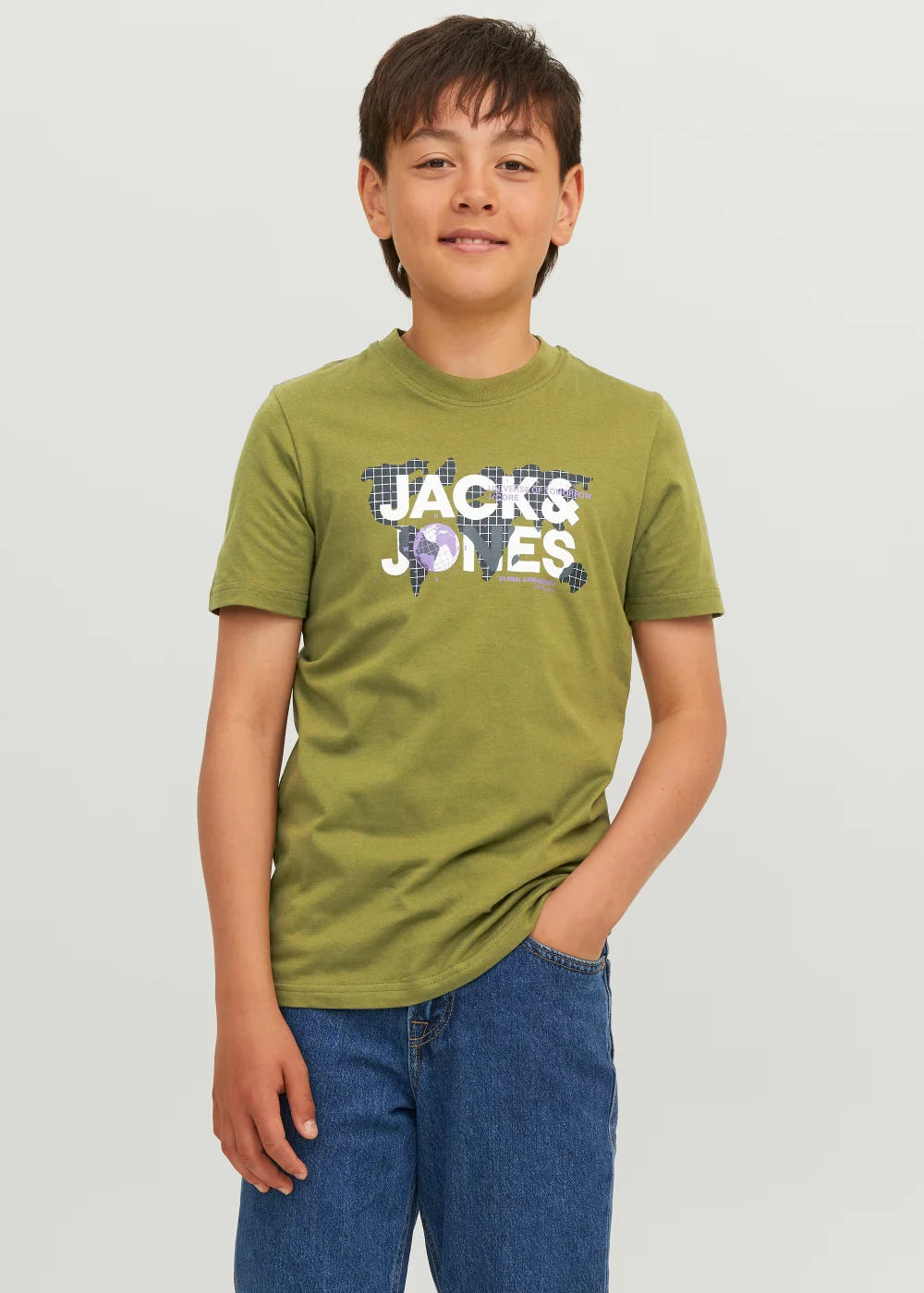Jack & Jones Junior Olive Codust T-Shirt (6-16yrs) - Age 12 Years Image 1
